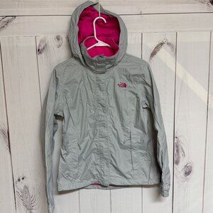 The North Face Resolve DryVent Jacket Women’s Medium Gray/Pink EUC